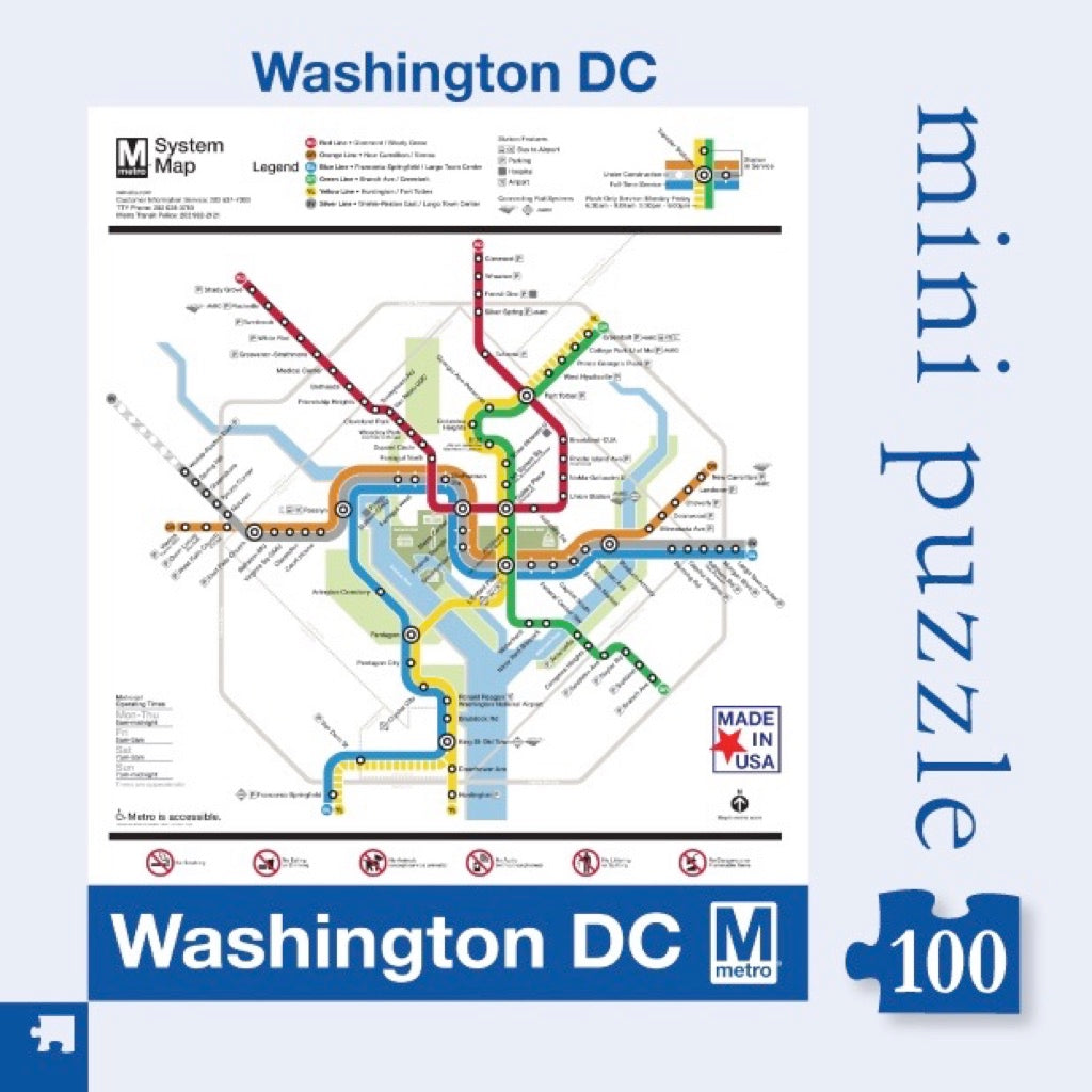 DC Metro Map Mini