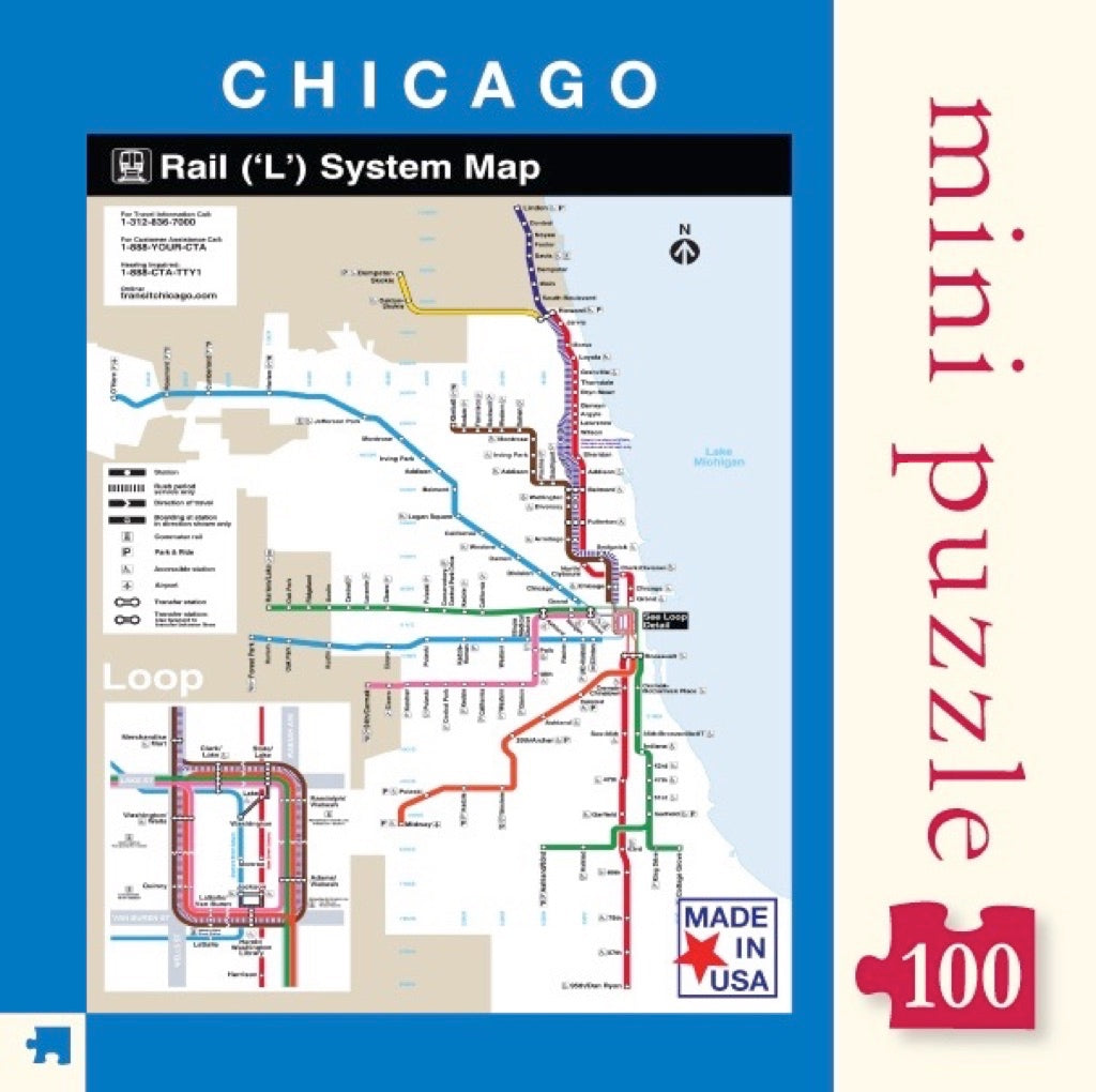 Chicago Transit Map Mini