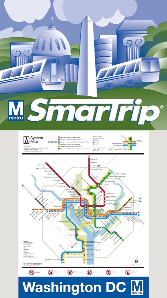 DC Metro Map Mini